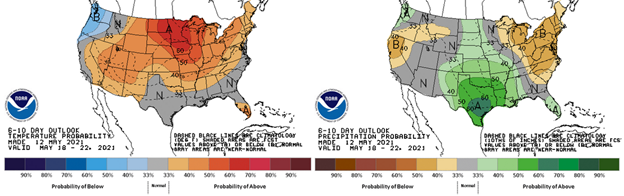 The 6-10 day outlook graph